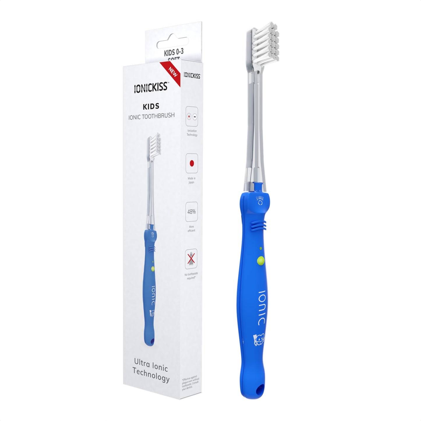 Cepillo ionizante de dientes para niños IONICKISS Kids Blue